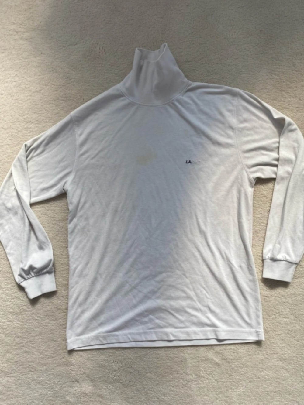 LA Golf White Turtleneck Men’s Sweater